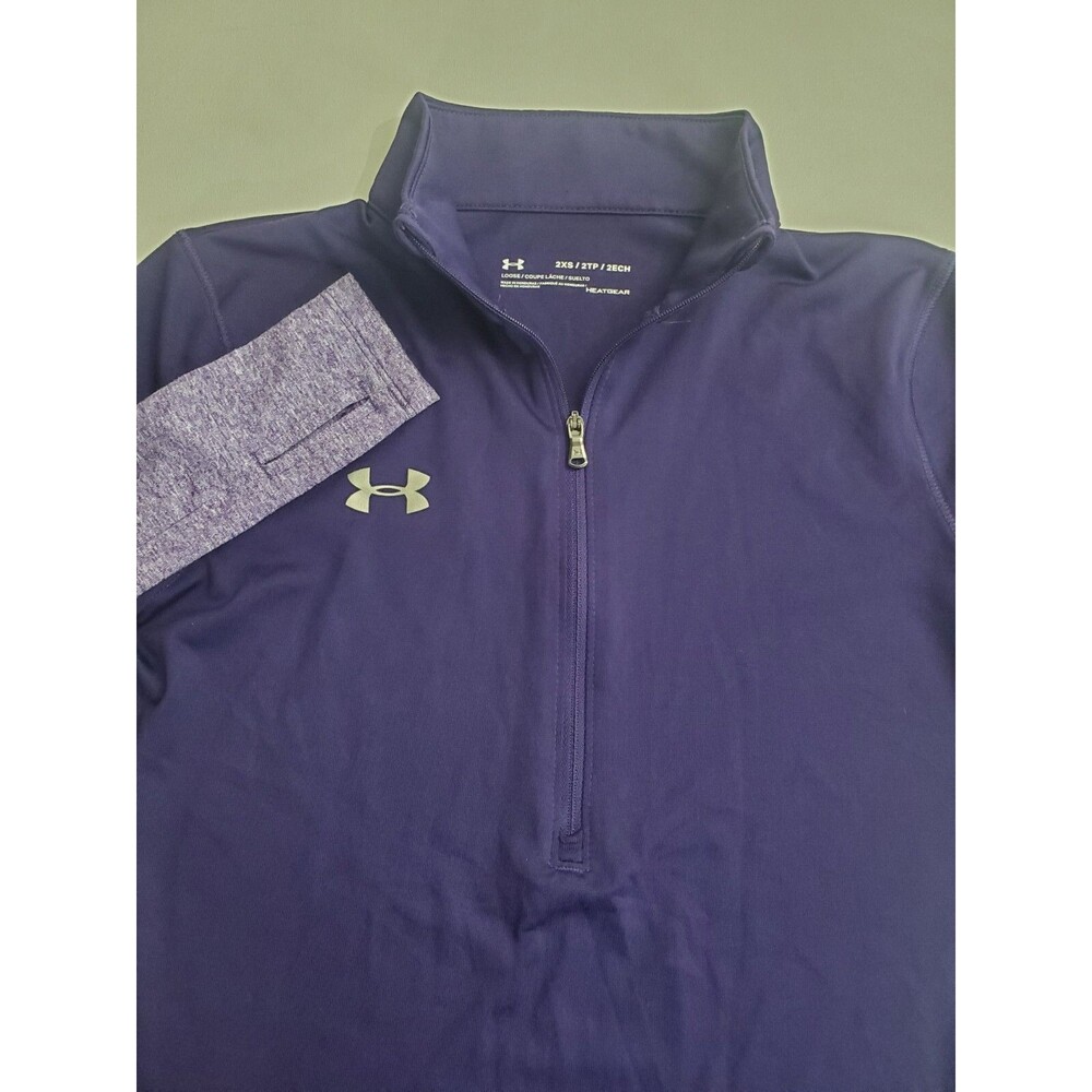 Under Armour Women's Heatgear Loose Fit Long Sleeve Shirt, 2XS